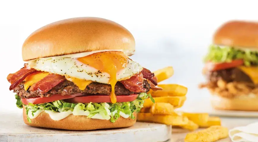 Royal Red Robin and Whiskey River BBQ Burger